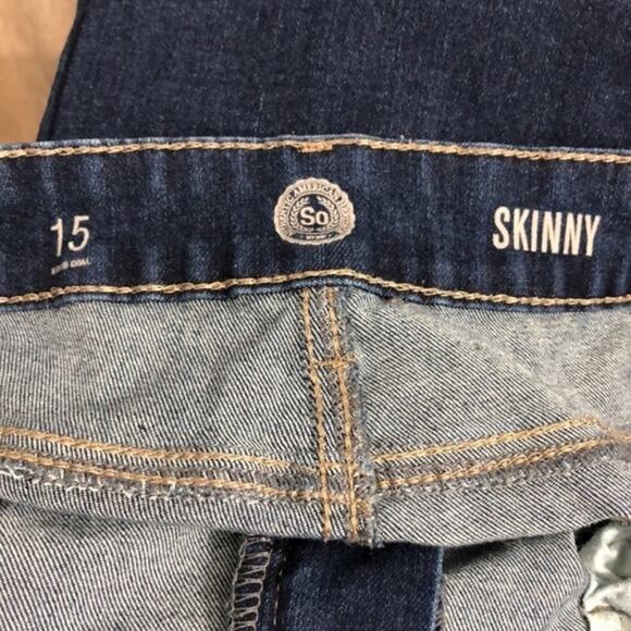 SO Custom Bleach Dyed Jeans Skinny Size 15 - Picture 7 of 8